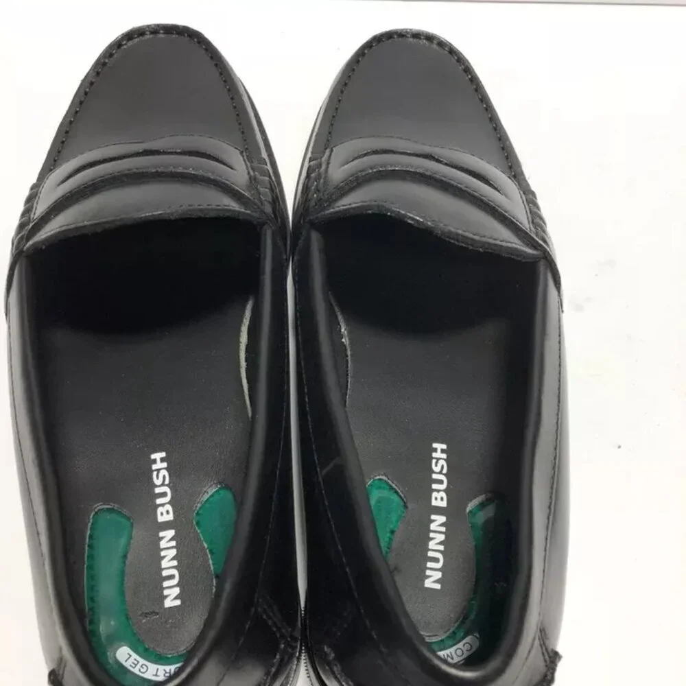 Nunn Bush Men's Noah Moc Toe Loafer Black Size 9.5 M